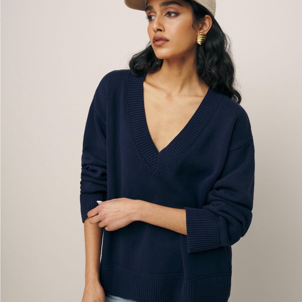 Reformation Jadey Oversized V Neck